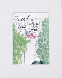 Print-"Blessed Is The Nation"