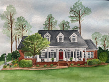 Load image into Gallery viewer, Custom Art- House/School/Church/Business Portrait Watercolor