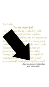 Prayer Art- Teacher Prayer