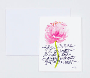 Notecards- "She Is Clothed In Strength & Dignity"
