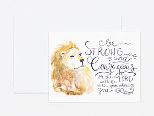 Notecards- "Be Strong & Courageous"