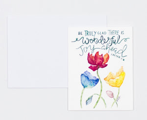 Notecards- "Wonderful Joy Ahead"