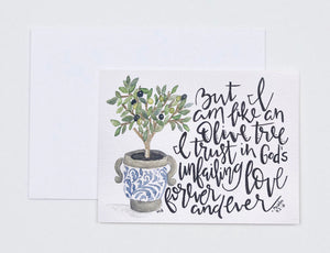 Notecards- "But I Am Like An Olive Tree"