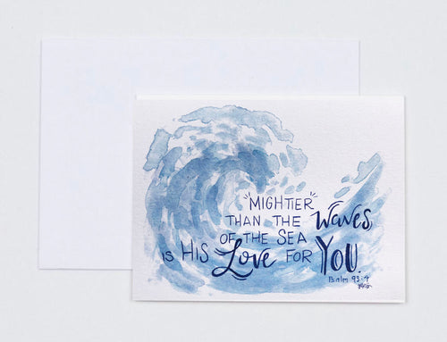 Notecards- “Mightier Than The Waves Of The Sea
