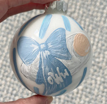 Load image into Gallery viewer, Baby Boy Ornament (Standard size)- Blue Swaddle
