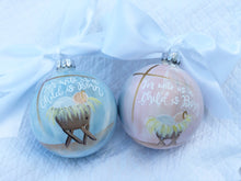 Load image into Gallery viewer, Baby Girl Ornament (Oversized)-“Unto Us A Child Is Born”