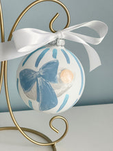 Load image into Gallery viewer, Baby Boy Ornament (Oversized)-Blue Swaddle