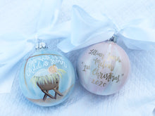 Load image into Gallery viewer, Baby Girl Ornament (Oversized)-“Unto Us A Child Is Born”