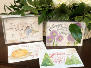 Box Set Prints 1-Christmas, Pumpkin, Flowers, Bird